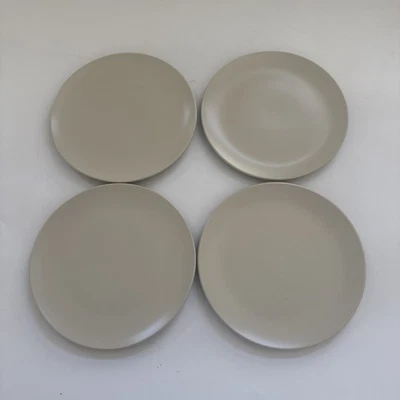Set of 4 IKEA Dinera DINNER Plates Sand Matte Finish 12011 Stoneware MCM Modern - Image 1 of 4