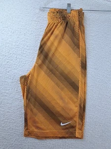 Nike Dri Fit Basketball Shorts Boys Size XL Orange / Black Drawstring - Picture 1 of 8