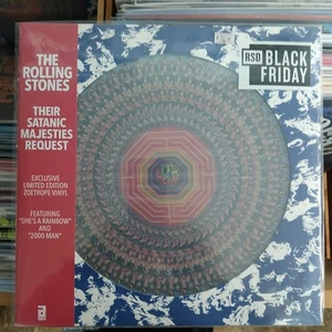 BF RSD 25 Rolling Stones 'Their Satanic Majesties Request' (NAD) Zoetrope Vinyl - Picture 1 of 7