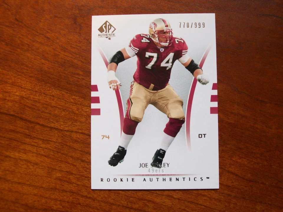 2007 SP Authentic Rookie Authentics /999 Joe Staley #167 Rookie / Rc - Image 1 of 2