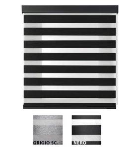 Tenda a Rullo NIGHT AND DAY Con Cassonetto NERO Varie Misure e Colori GIOSAL - Imagen 1 de 10