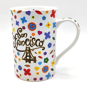 San Francisco Coffee Mug Cup - Luke-A-Tuke Design - Floral - Picture 1 of 7