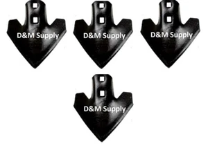 4 Heavy Duty Field Cultivator Point 1/4" x 7" Tine to fit IH Hesston J.D,Landoll - Picture 1 of 1