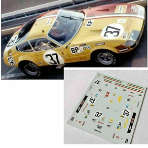decals decalcomanie 1/43 ferrari 365 gtb4 daytona le mans 1973 scuderia NART  - Picture 1 of 2