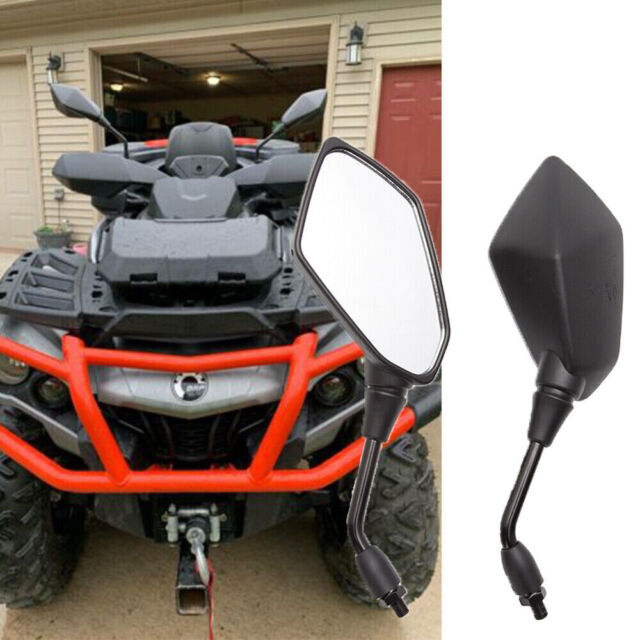 MZS ATV espejos retrovisores Hawk-Eye convexo universal 7/8 soporte de  manillar compatible para motocicleta Scooter GY6 Dirt Quad Bike Coolster  ATV