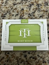 2021 Panini National Treasures KURT BUSCH Race Used Sheet Metal Auto /25