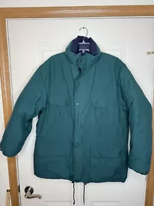 Vintage Eddie Bauer Jacket Mens Large Green GORE TEX Goose Down Parka Ridge Line - Picture 1 of 15