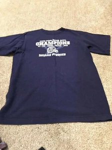 Boy's Dallas Cowboys T-Shirt Large--Navy Blue--Size 14/16 - Picture 1 of 2
