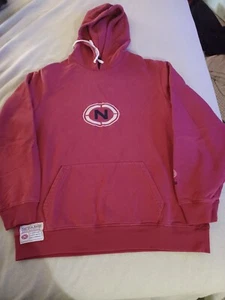 Nautica Hoodie Sweatshirt Mens Medium  Pullover Red Embroidered  Logo - Picture 1 of 12