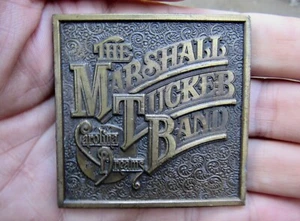 Vtg MARSHALL TUCKER BAND Belt Buckle 1977 Country Music Studio Album RARE VG+ - Picture 1 of 4