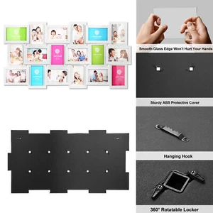 Large18 Multi Photo Frame Love Family Wall Picture Album Decor White - Picture 1 of 8