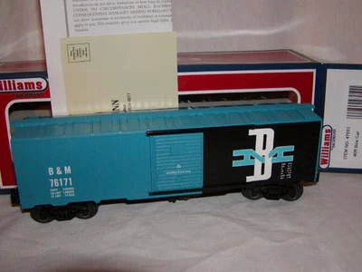 Williams by Bachmann 47051 Boston & Maine 40' Box Car MIB O 027 New 2015 Sealed - Image 1 of 4