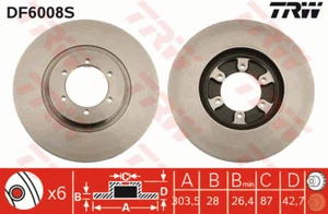 Brake Rotor for HYUNDAI TERRACAN (HP) 2.9 CRDi (120kw; 11/2003 - 12/2006) - Picture 1 of 1