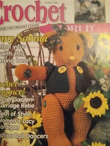 Fall Crochet World Magazine Oct 1999 Crochet patterns Bear Sweaters - Picture 1 of 10