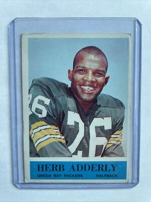 1964 PHILADELPHIA # 71 HERB ADDERLY ROOKIE GREEN BAY PACKERS FOOTBALL CARD - Image 1 of 4