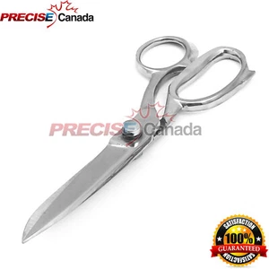 10 Inch Heavy Duty Upholstery Carpet Tailor Scissors Fabric Carpet Shear Silver - Picture 1 of 3