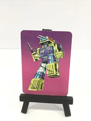 Transformers G1 Hasbro Action Card 1985 116 Mixmaster Purple Variation Vintage - Image 1 of 2