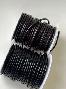 3 mm Französische Hochwertige Lederkordel Band Schmuck Handwerk - Meterware - Bild 1 von 3