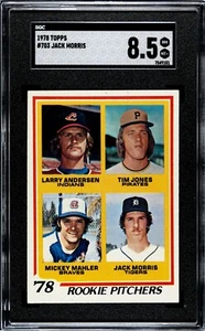 Jack Morris, 1978 TOPPS #703 RC, Detroit Tigers, HOF, 8,5 SGC Classificato, Bello! - Foto 1 di 2