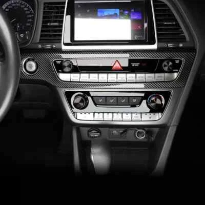 Carbon ABS Engine Start Stop Button Panel Decor Trim For Hyundai Sonata 2016-19 - Image 1 of 4