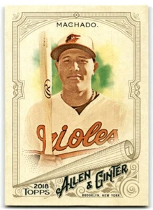 2018 TOPPS ALLEN & GINTER MANNY MACHADO BALTIMORE ORIOLES #164 - Picture 1 of 2