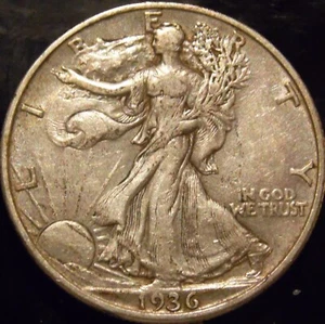1936-D Walking Liberty Half Dollar Auswahl Original vz/au - Bild 1 von 2