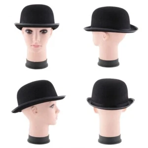 Bowler Hat Funny Derby Hat Jazz Stage Carnival Theater Costume Hat Magician Hat - Picture 1 of 14