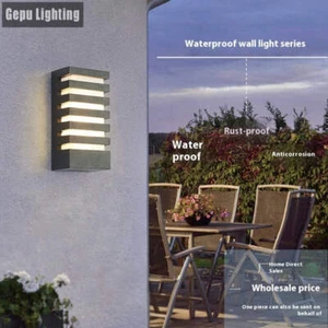 Outdoor Wall Lamp Modern Minimalist Design with LED Waterproof Exterior Light Fi - Picture 1 of 9