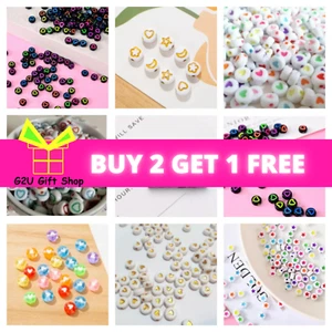Heart Moon Star Flower Beads DIY Craft Gems Symbols Jewellery Variety Gift Multi - Picture 1 of 17