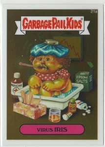 Virus Iris #21a Garbage Pail Kids GPK 2013 Chrome Series 1 CS1 - Picture 1 of 2