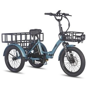Fafrees Elektro-Dreirad E-Bike 20 Zoll 3 Räder Fahrrad 500W Cargo Trike mit Korb