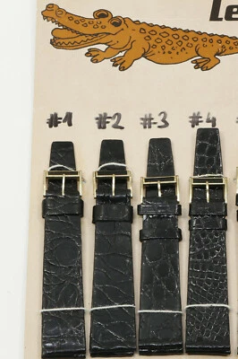 Uhrenarmband Uhrband  Krokodilband Echt Kroko 14 16mm Vintage Alligator Strap - Bild 1 von 2