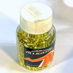 gobike88 Alligator 1.8mm inner cable end cap, gold, 500 pieces/bottle 394 - Picture 1 of 2