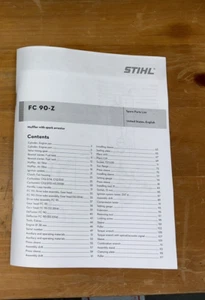 Manual ilustrado de lista de piezas FC 90 FC90 STIHL Edger - Imagen 1 de 2