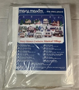 Kit de punta de aguja Mary Maxim Heritage House exclusivo pueblo musical 7405 - Imagen 1 de 3