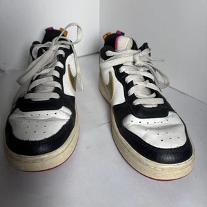 Nike Court Borough Low 2 Boys Size 6 Y White Athletic Shoes Sneakers DJ0040-100 - Picture 1 of 17
