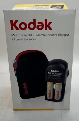 Kodak Mini Charger Kit AA/AAA with Batteries & Case – New in Box - Image 1 of 4