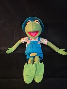 1993 Bauer Kermit der Frosch Muppets Plüsch Overall Küken in Tasche Hut Sammler - Bild 1 von 5