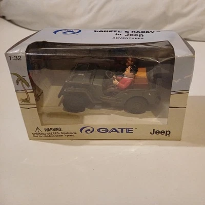 Laurel & Hardy in Jeep Adventures GATE Gateway Global 1:32 scale Vintage 2001  - Image 1 of 4