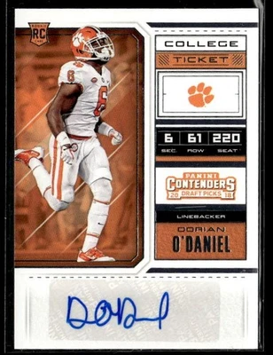 L24,948 - 2018 Panini Contenders Draft Picks #146 Dorian O'Daniel Auto RC - Image 1 of 2