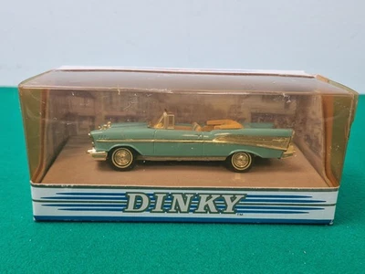 MATCHBOX DINKY 1:43 DY-27 синий кабриолет Chevrolet 1957 литой автомобиль в коробке - Изображение 1 из 4