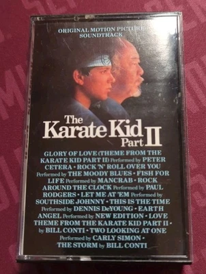 The Karate Kid Part II Motion Picture Soundtrack Audio Cassette Tape 1986  - Image 1 of 4