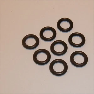 Tri-ang Minic Tires Pressed Steel Hubs Set of 8 20mm Black Tyres Pack #46 - Picture 1 of 5