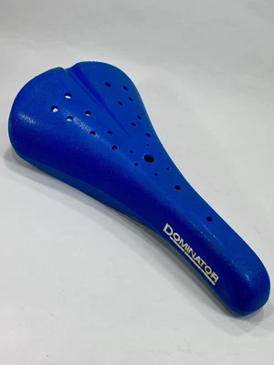 2016 Viscount Dominator Seat Blue Old School BMX Gold Logo Chrome Rails Haro GT - Image 1 of 4