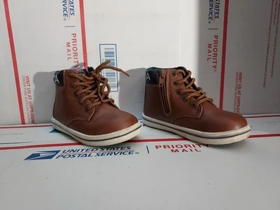 Nautica Size 8 Toddler Boys Boots Shoes Bowenswarf Zipper High Top - #390 - Image 1 of 4