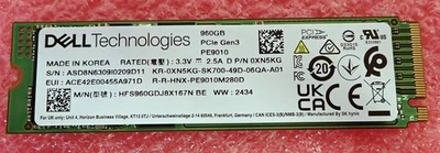 NEW Dell SK Hynix 960GB PCIe 3.0 NVMe RI M.2 2280 SSD - XN5KG HFS960GDJ8X167N - Image 1 of 2