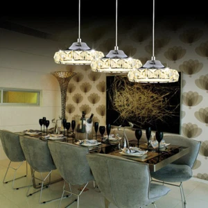 Kitchen LED Lamp Bar Pendant Lighting Home Ceiling Lights Crystal Pendant Light - Picture 1 of 11