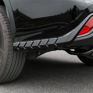 Cubierta protectora de parachoques trasero negra brillante 2X para Toyota Highlander 2021-2024 - Imagen 1 de 6