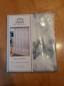 New Vinyl Shower Curtain 70" X 72" Dragonfly - Picture 1 of 5