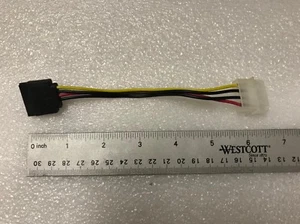 NEW 6" IDE Molex 4-pin to SATA Power 15-pin Connector Converter Adapter Cable - Picture 1 of 3